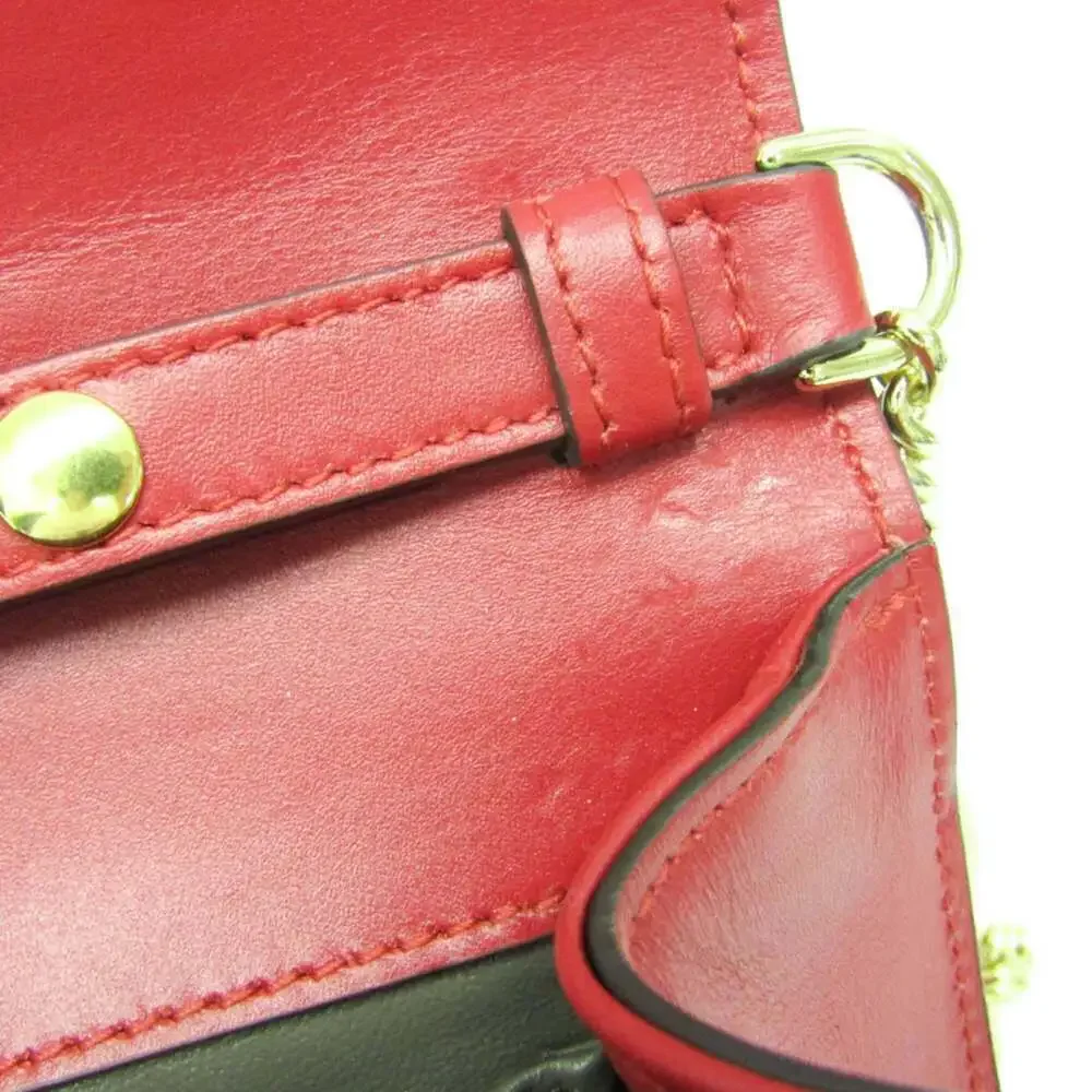 GUCCI Red Leather Shoulder Bag - Picture 11 of 15
